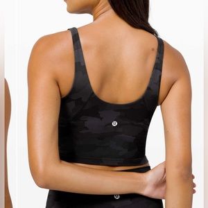 Lululemon black camo deep coal align tank size 4